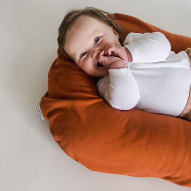 Snuggle Me Organic Infant Lounger Cover - Gingerbread.