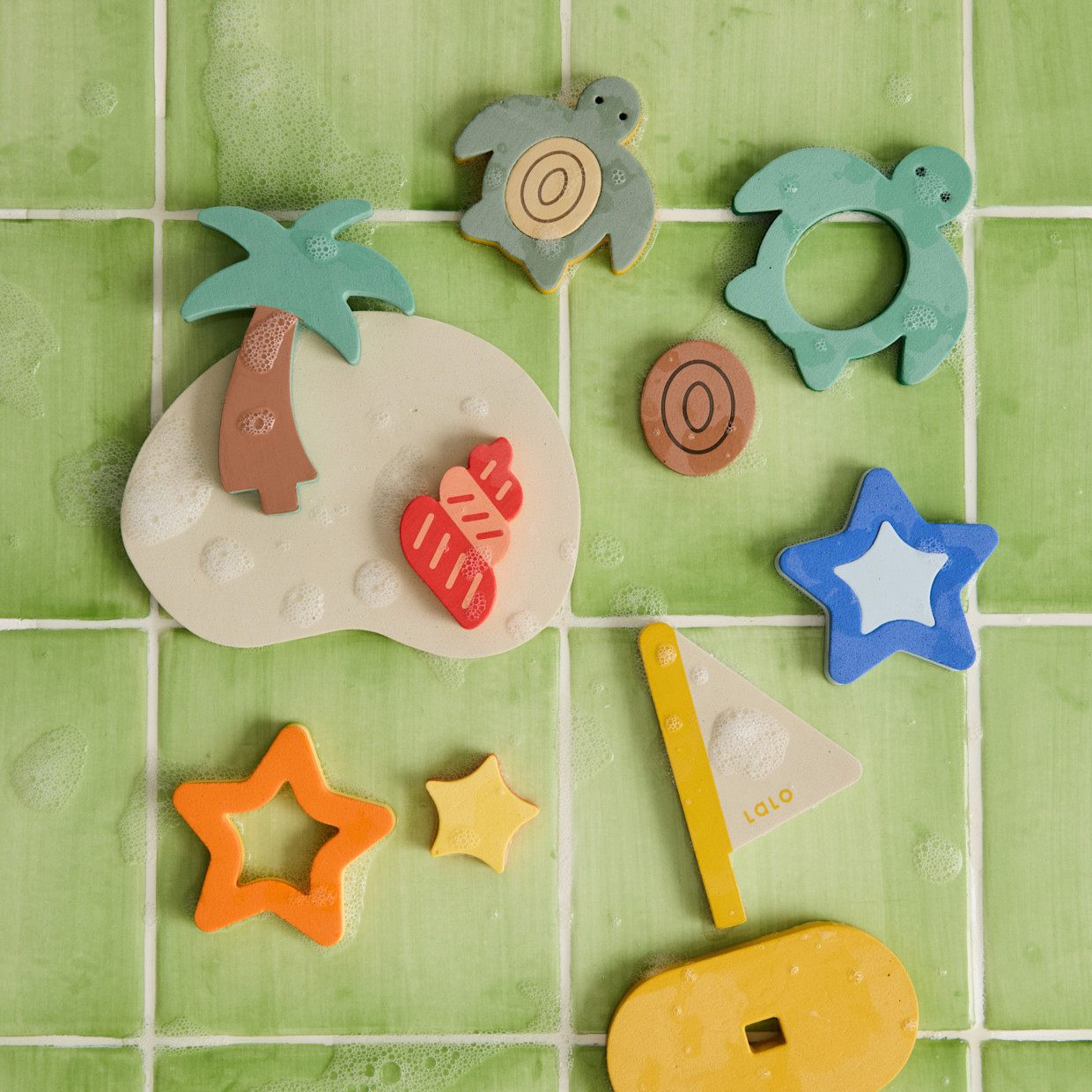 Lalo Foam Bath Puzzle - Tropical Island.