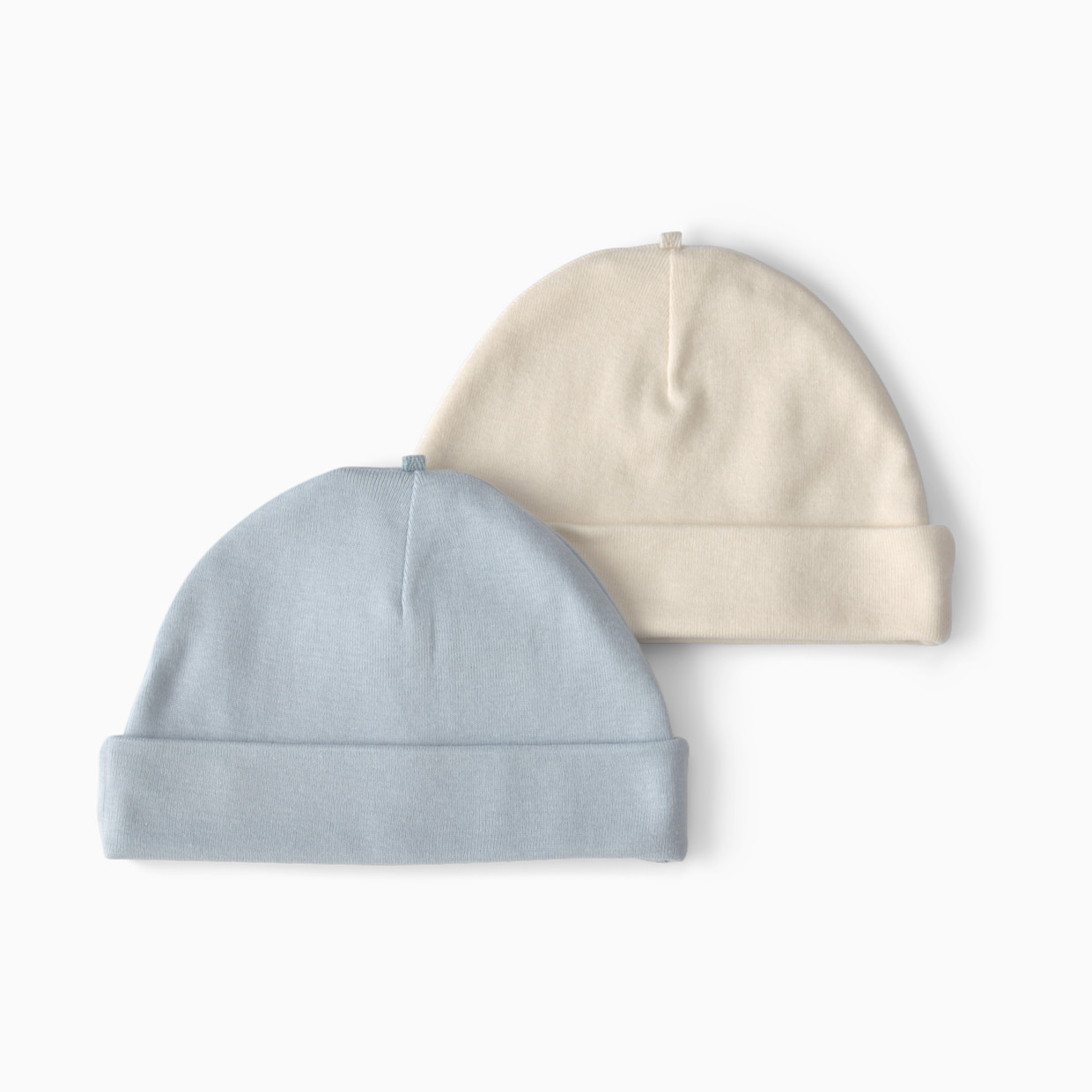 Carter's Caps (2 Pack) - Blue/Ivory, 0-3 M.