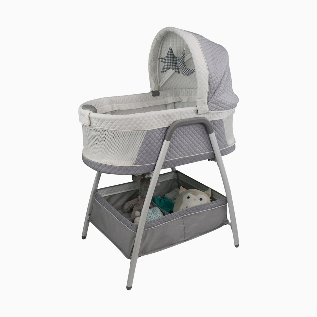 TruBliss Journey 2-in-1 Bassinet - Light Grey.