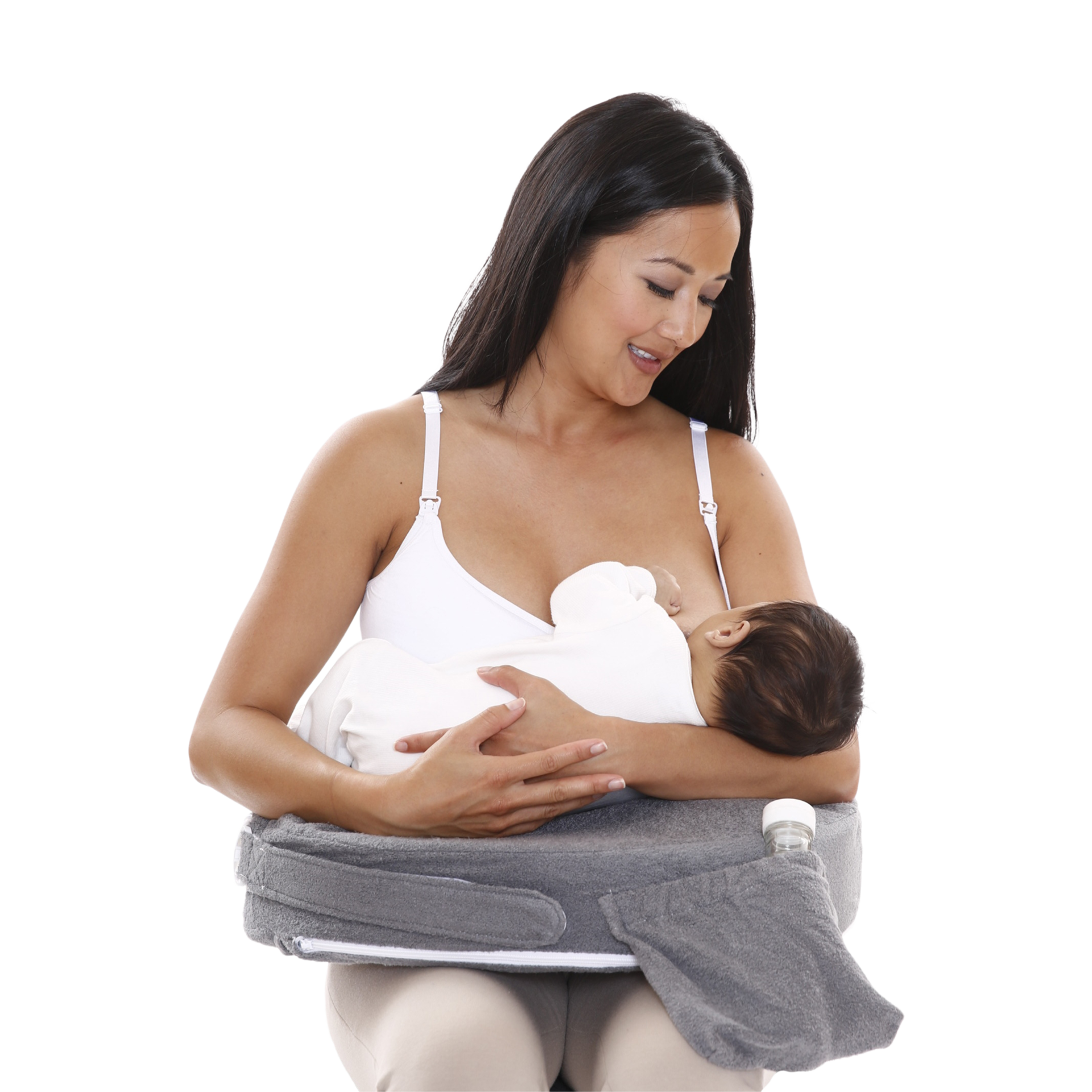 My Brest Friend Deluxe Nursing Pillow - Evening Gray.