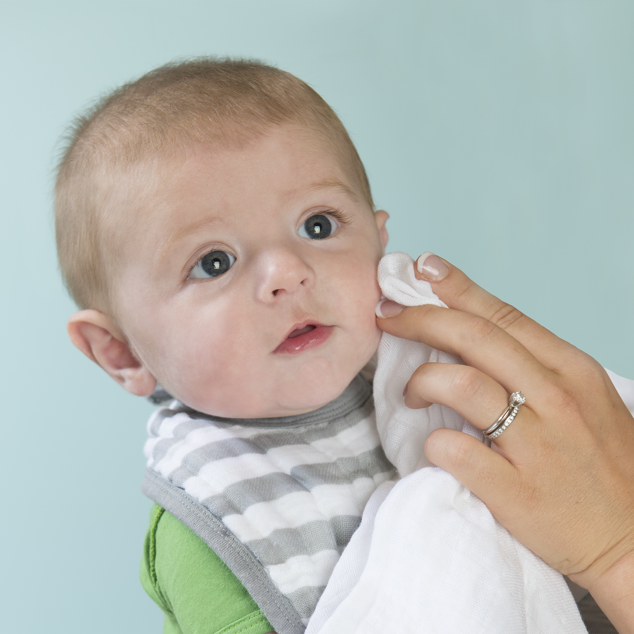 GREEN SPROUTS Muslin Cloths (5 Pack) - Blueberry.