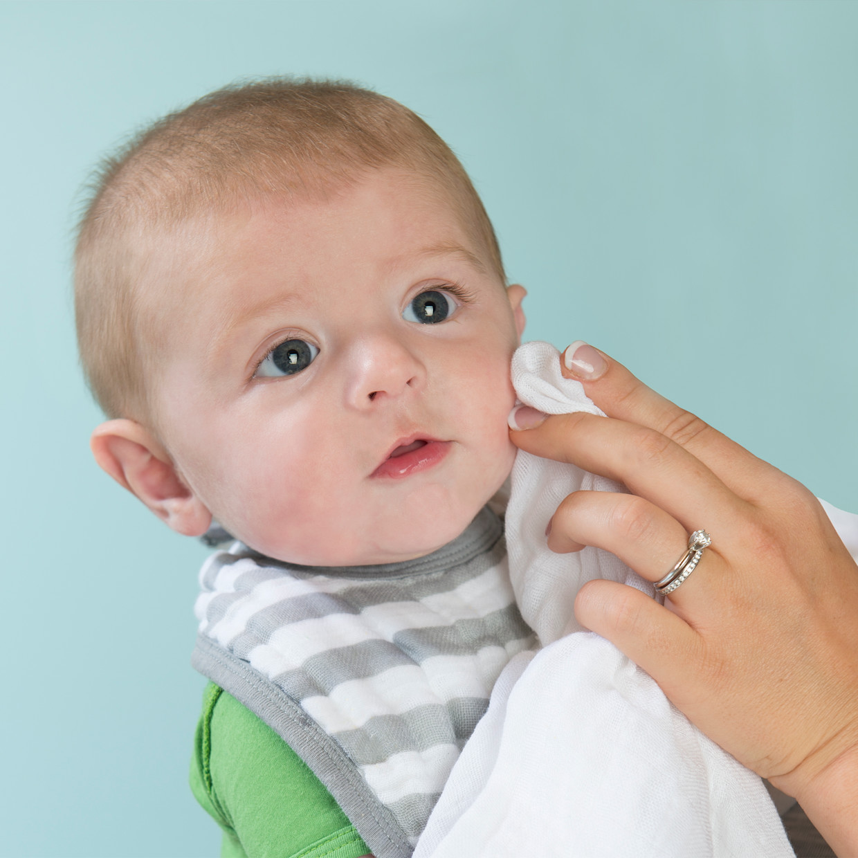 GREEN SPROUTS Muslin Cloths (5 Pack) - Blueberry.