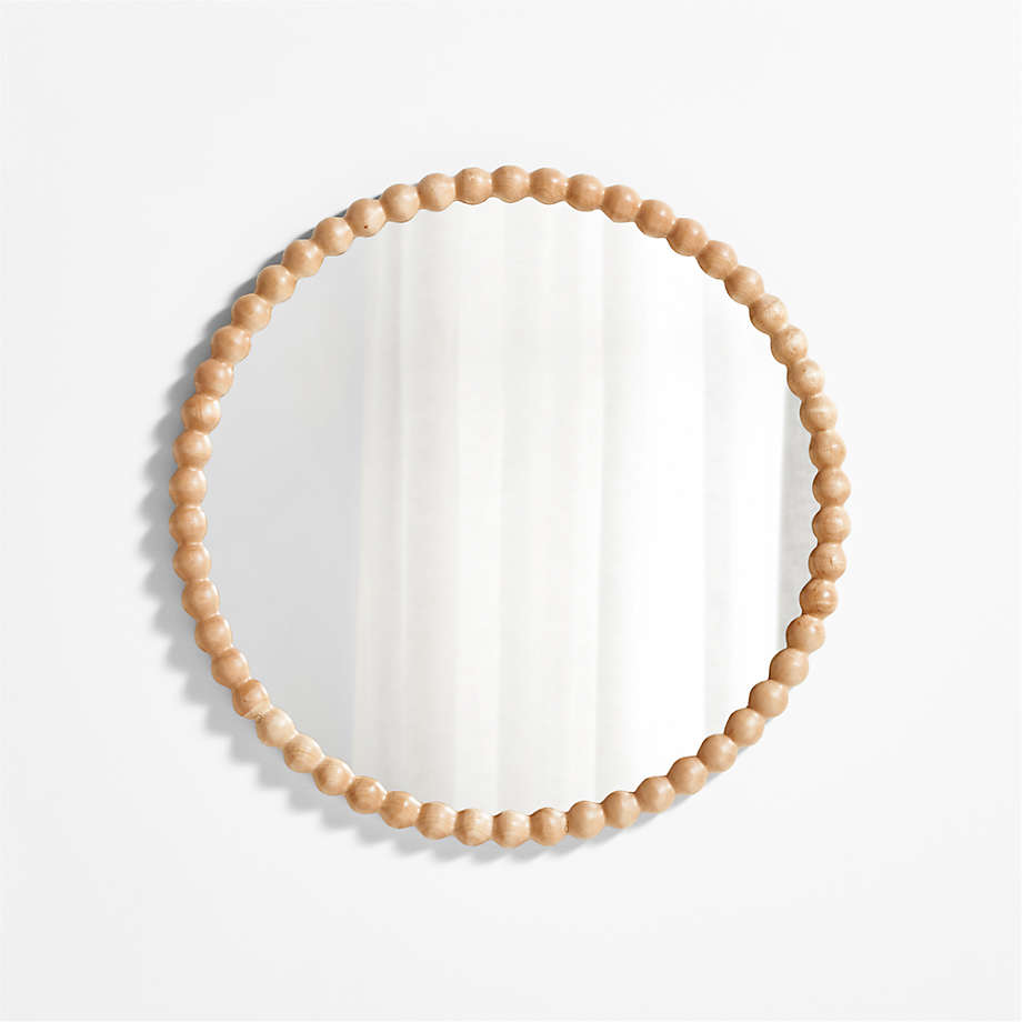 Jenny Lind Maple Wood Round Kids Mirror.