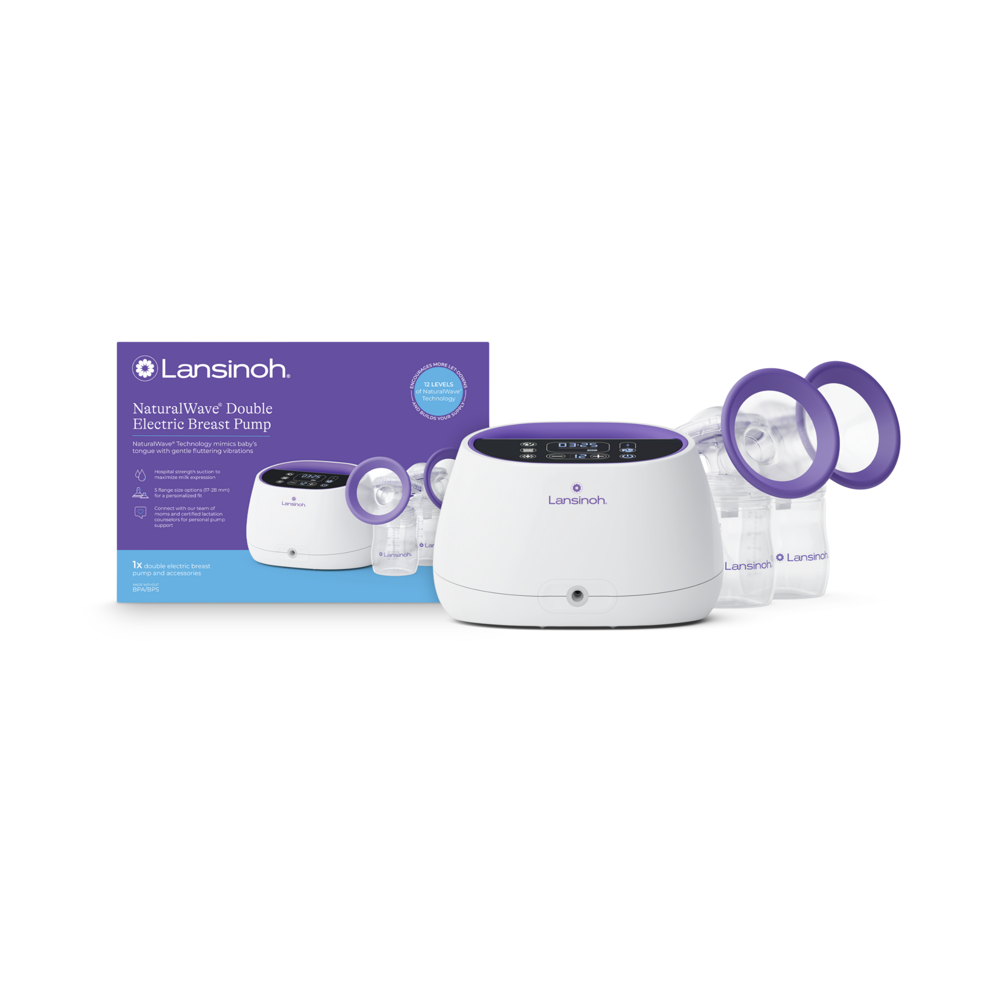 Lansinoh NaturalWave Double Electric Breast Pump.