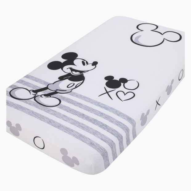 NoJo Baby Photo Op Fitted Crib Sheet - Mickey Mouse.