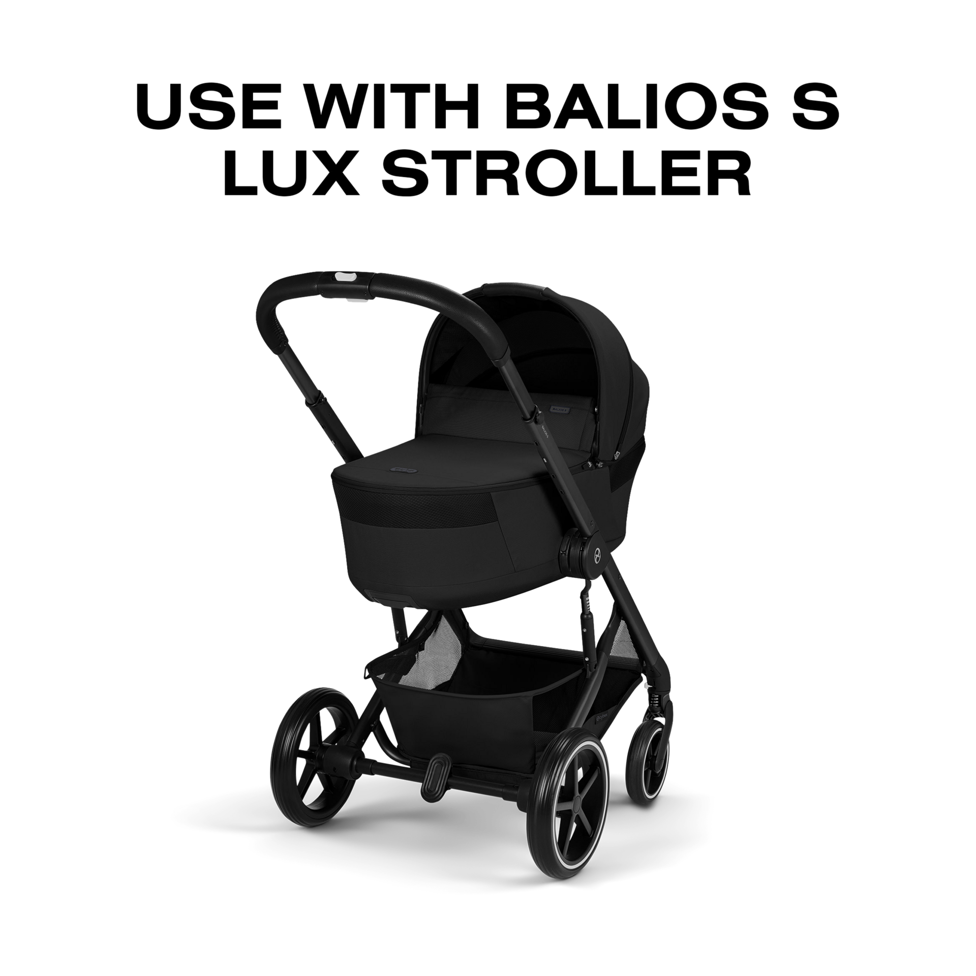Cybex BALIOS Fold Cot - Moon Black.