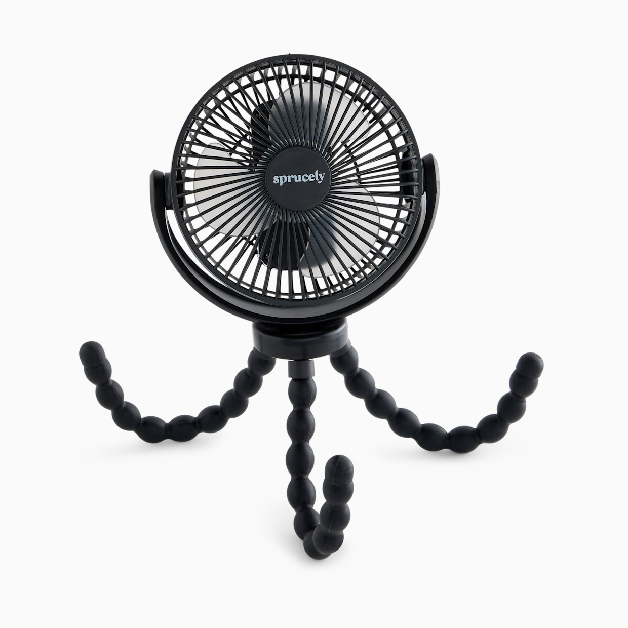 Sprucely Portable Stroller Fan - Black.