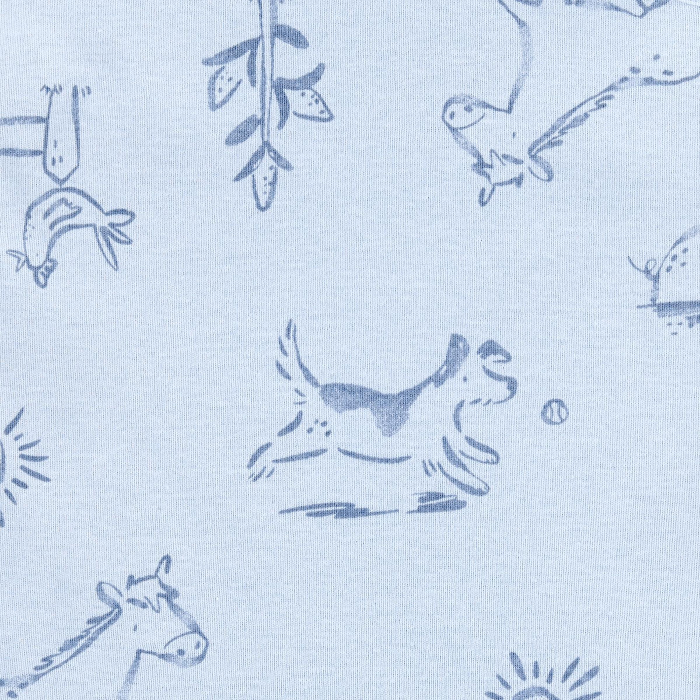 Carter's 5-Pack Short-Sleeve Cotton Bodysuits - Dog, Newborn.