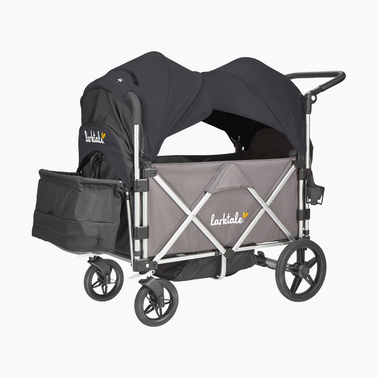 Larktale 2020 Caravan Stroller Wagon - Mornington Gray, Canopy Bundle.