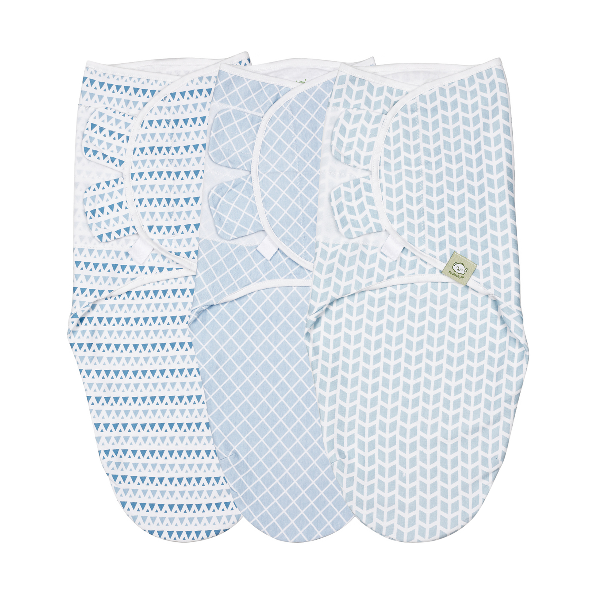 KeaBabies Soothe Swaddle Wraps (3 Pack) Storm, One Size, 3 Babylist
