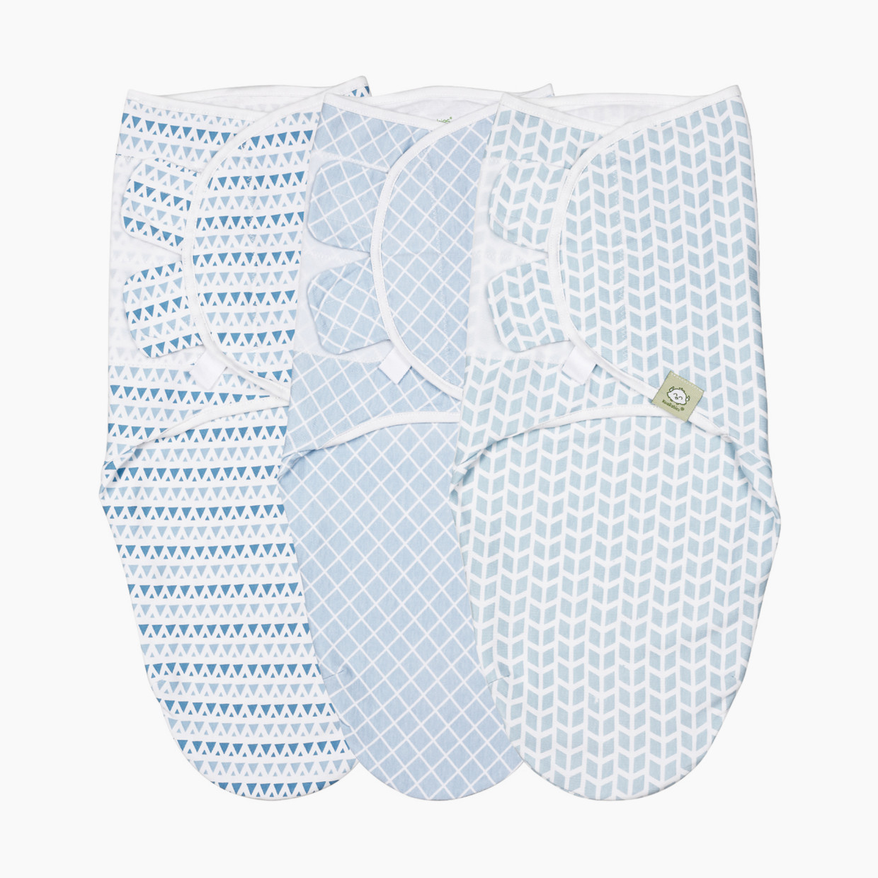 KeaBabies Soothe Swaddle Wraps (3 Pack) - Storm, One Size, 3.