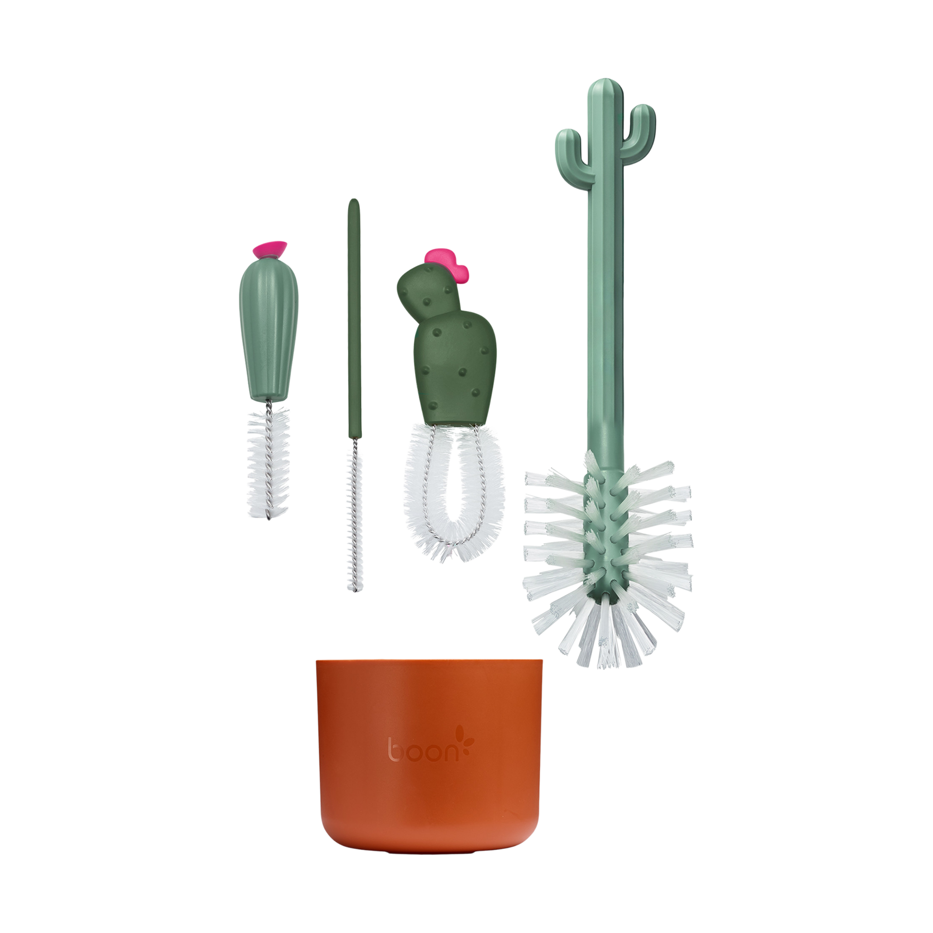 Boon Cacti 4-Piece Bottle Cleaning Brush Set.