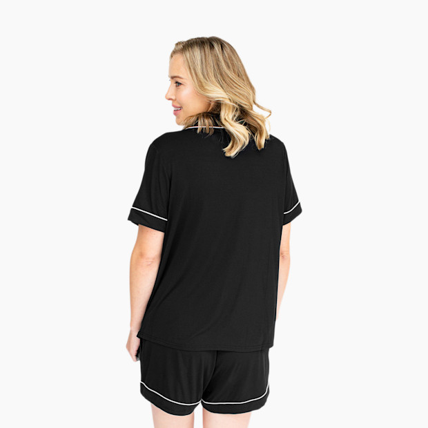Kindred Bravely Clea Bamboo Viscose Classic Short Sleeve Maternity & Nursing Pajama Set.