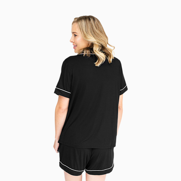 Kindred Bravely Clea Bamboo Viscose Classic Short Sleeve Maternity & Nursing Pajama Set.