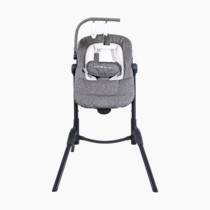 Baby Delight Bloom Baby Seat | Soothing and Adjustable Baby Chair | Portable and Compact | Charcoal Tweed