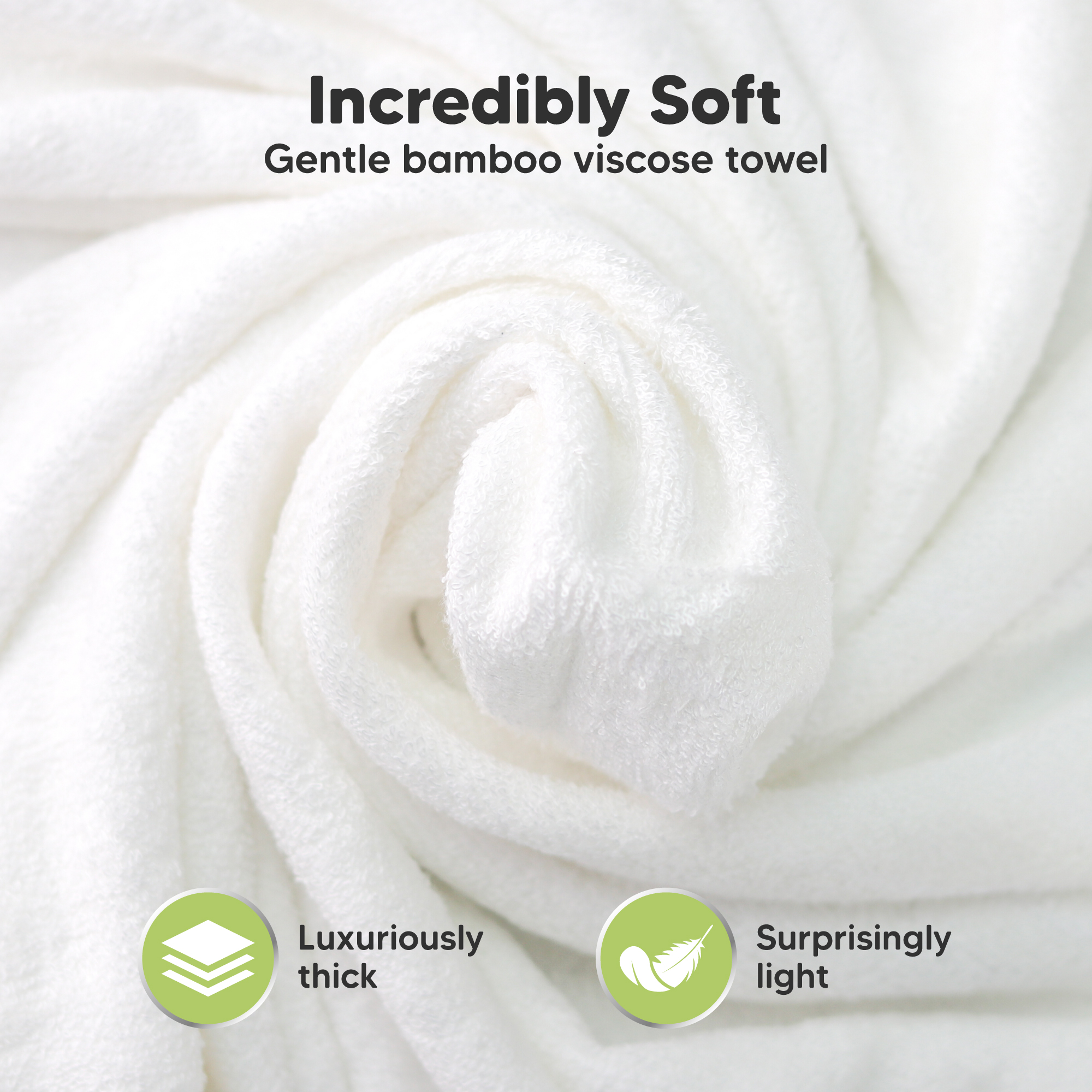 KeaBabies Cuddle Bamboo Viscose Hooded Towel.