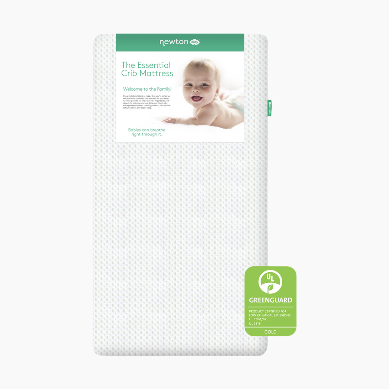Newton Baby Breathable Mini Crib Mattress - White.