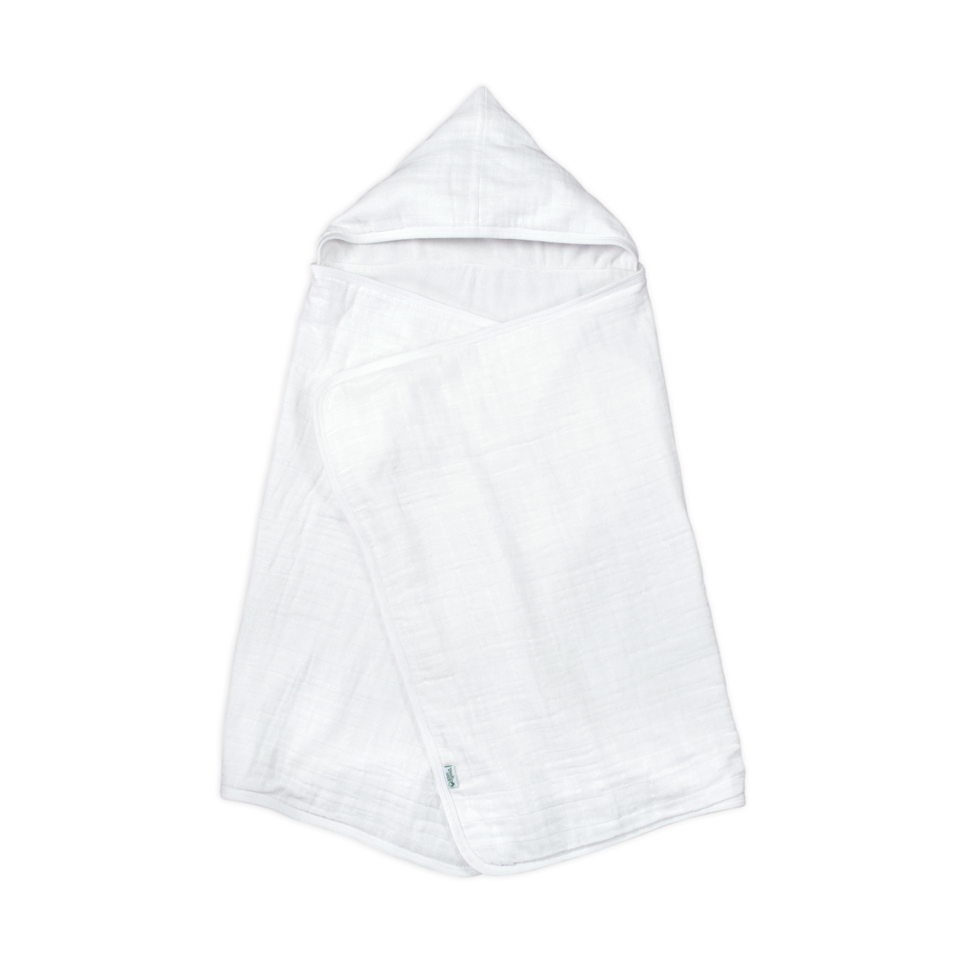 GREEN SPROUTS Muslin Hooded Towel - White.