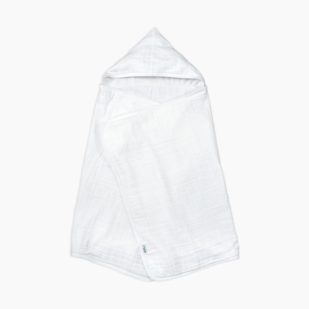 GREEN SPROUTS Muslin Hooded Towel - White.