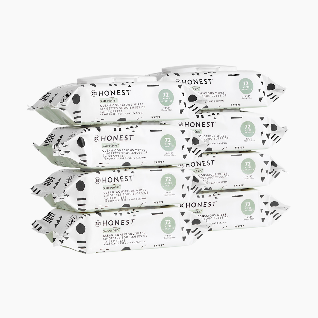 The Honest Company Baby Wipes - Pattern Play, 576 Count.