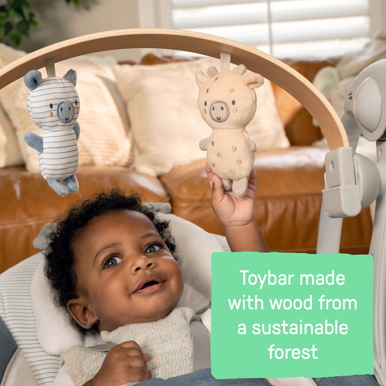 Ingenuity Swing ‘N Go Portable Baby Swing - Chambray.