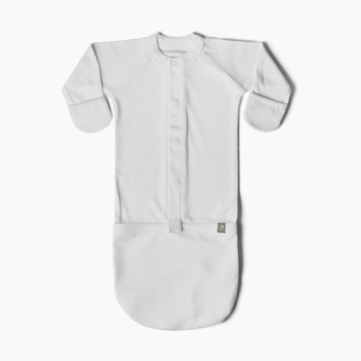 Goumi Kids 24hr Convertible Sleeper Baby Gown - Desert Mist, 3-6 M.
