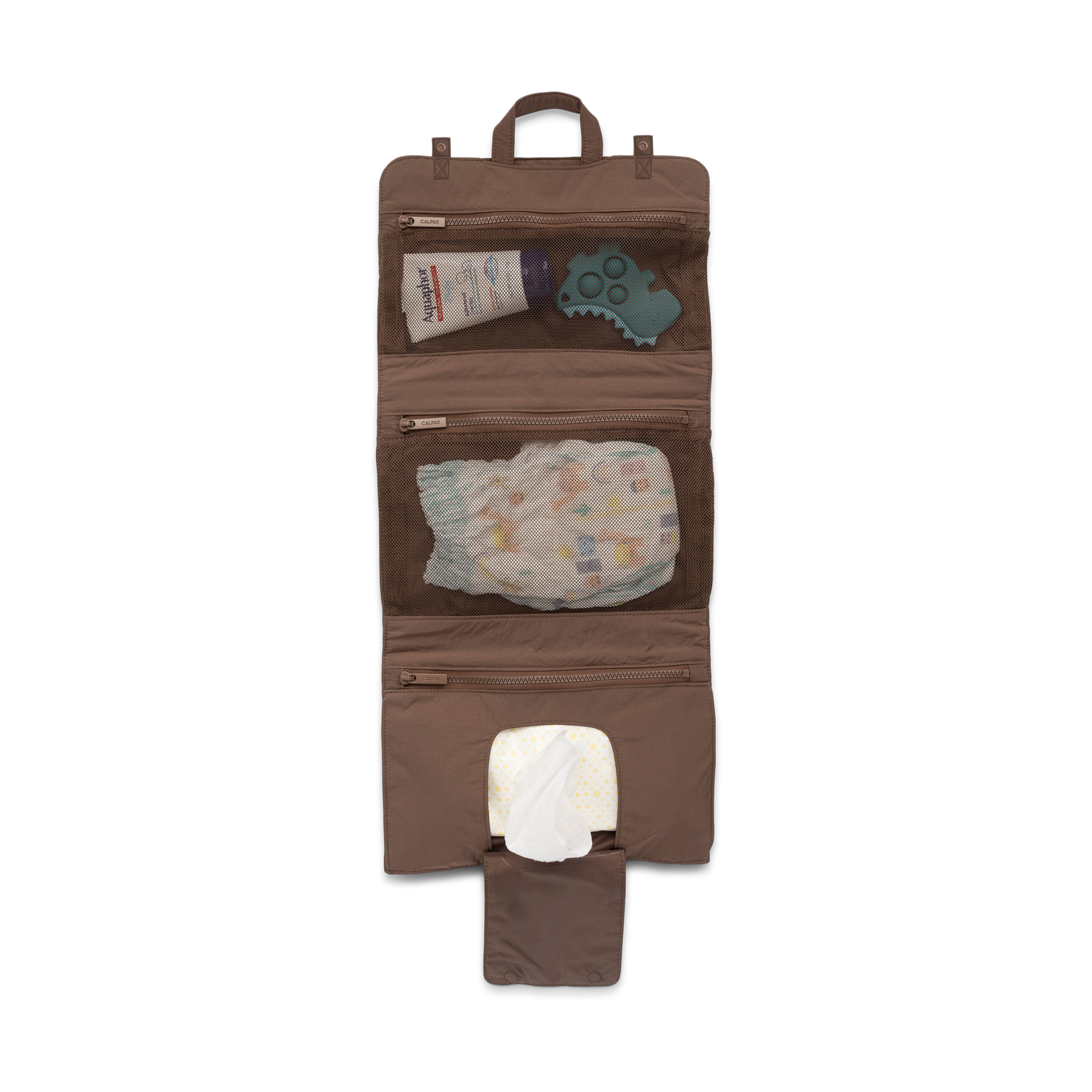 CALPAK Diaper Changing Pad Organizer - Hazelnut.