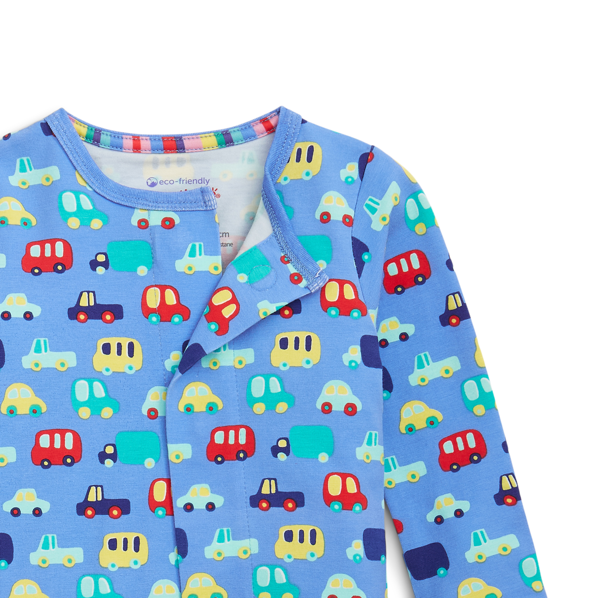 Magnetic Me Cloudstretch Magnetic 4-Pack Footie - Blue Multi, 0-3 M.