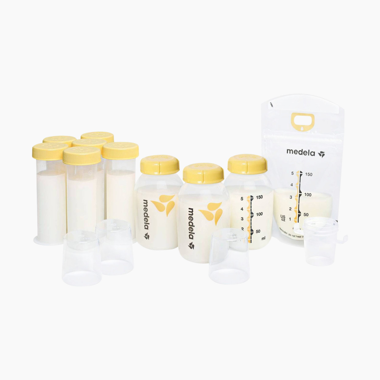 Disposable bottles and Colostrum Container Medela
