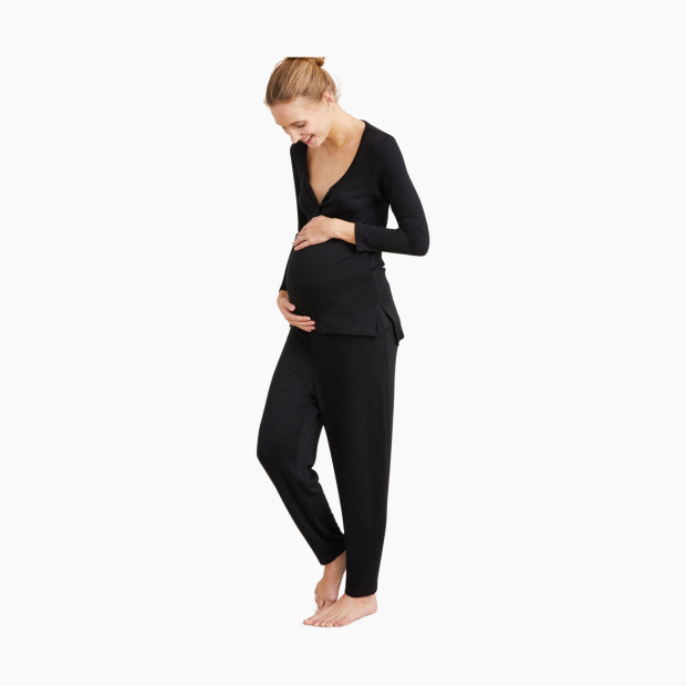 Hatch Collection The Over/Under Lounge Pant - Black, 3.