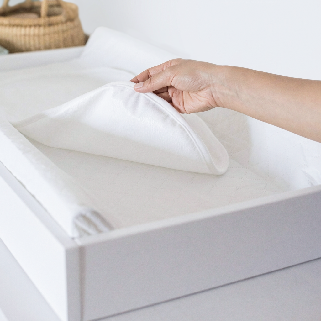 Sprucely Waterproof Changing Pad Liner (3-Pack) - White.