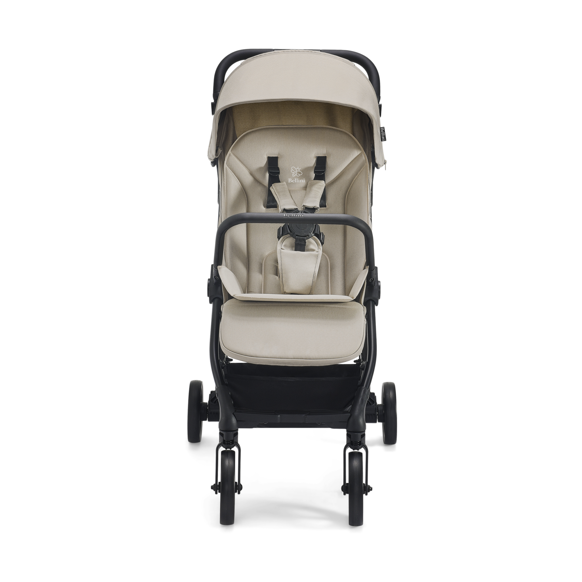 Bellini Juno Compact Auto-Folding Stroller - Taupe.