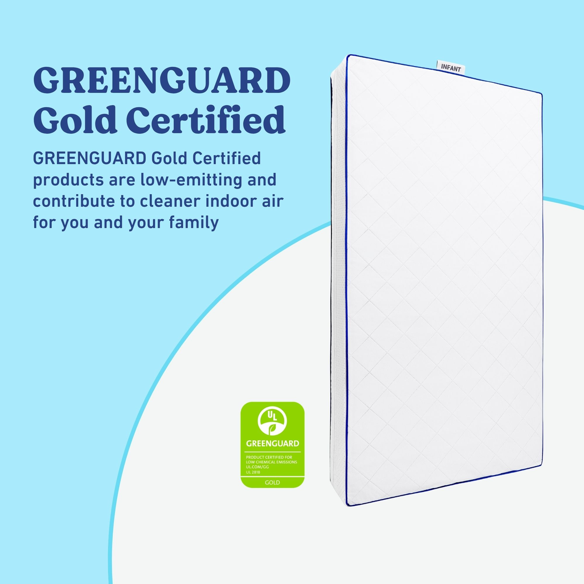 Graco Essentials 6-Inch Water-Resistant Dual-Sided Crib & Toddler Mattress.