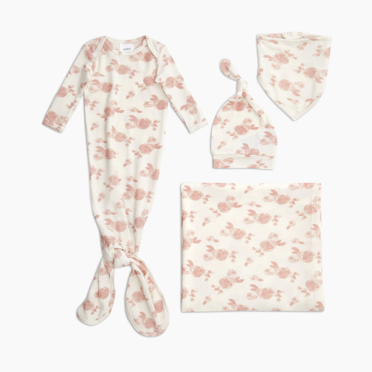 Aden + Anais Snuggle Knit Newborn Gift Set - Rosettes.