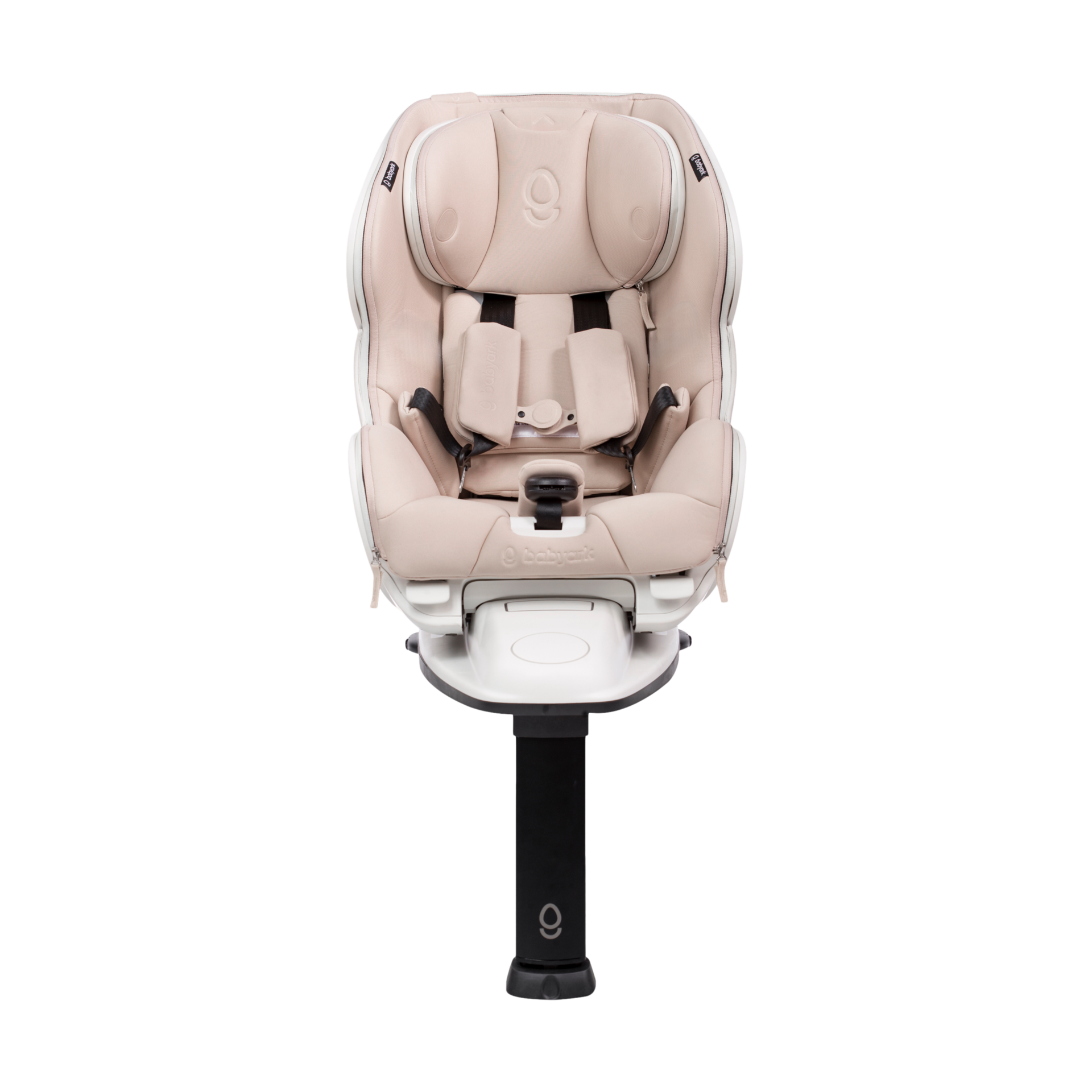 babyark Smart Convertible Car Seat - Eggshell White/Moonlight.