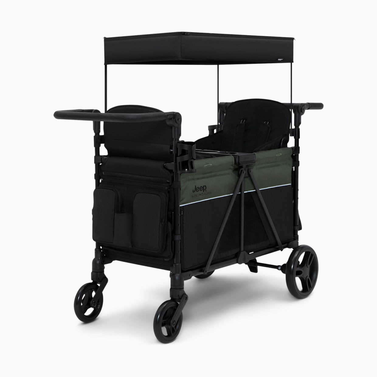 Delta Children Jeep Aries Stroller Wagon - Black/Green.