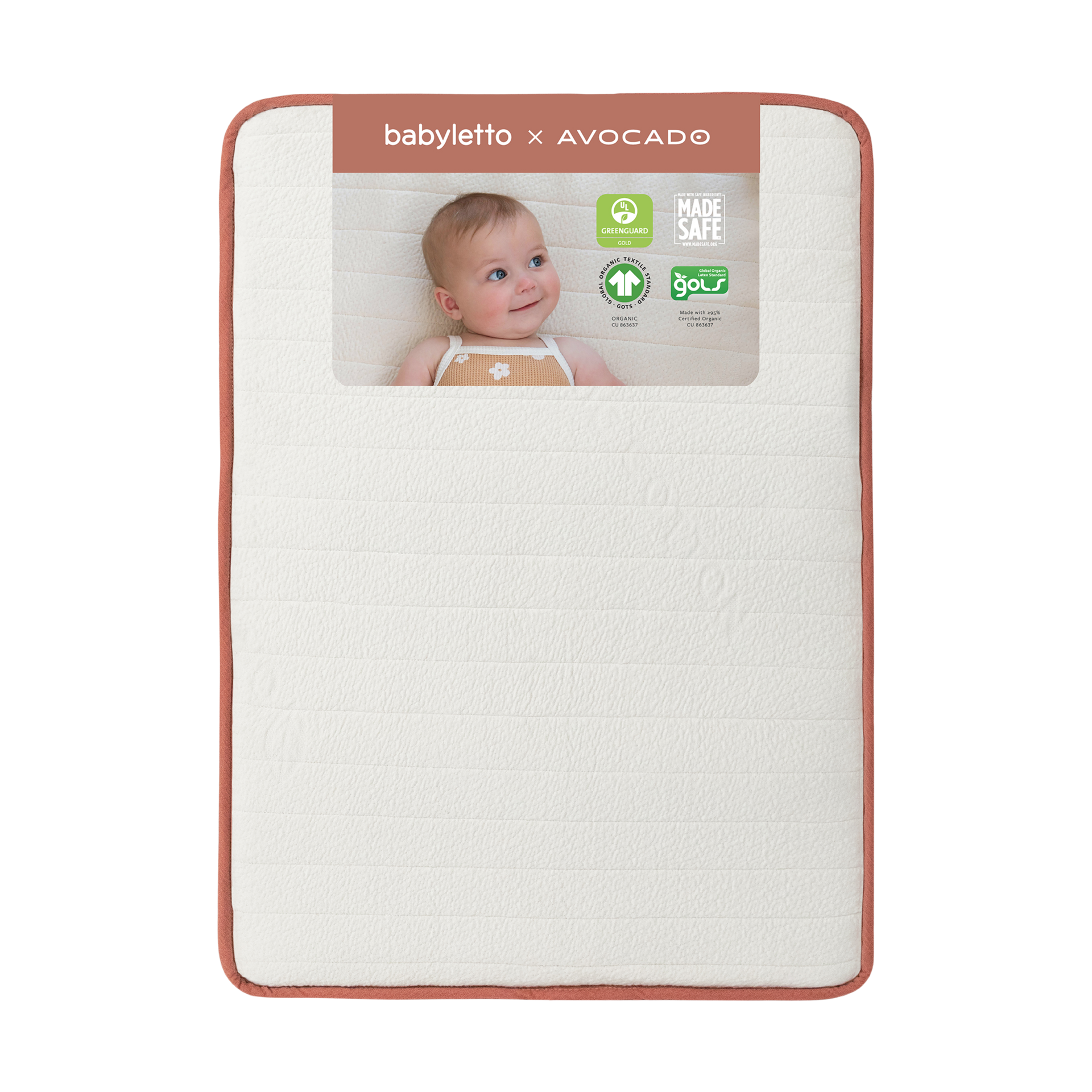 babyletto babyletto x Avocado Mini Crib Size Organic Mattress.