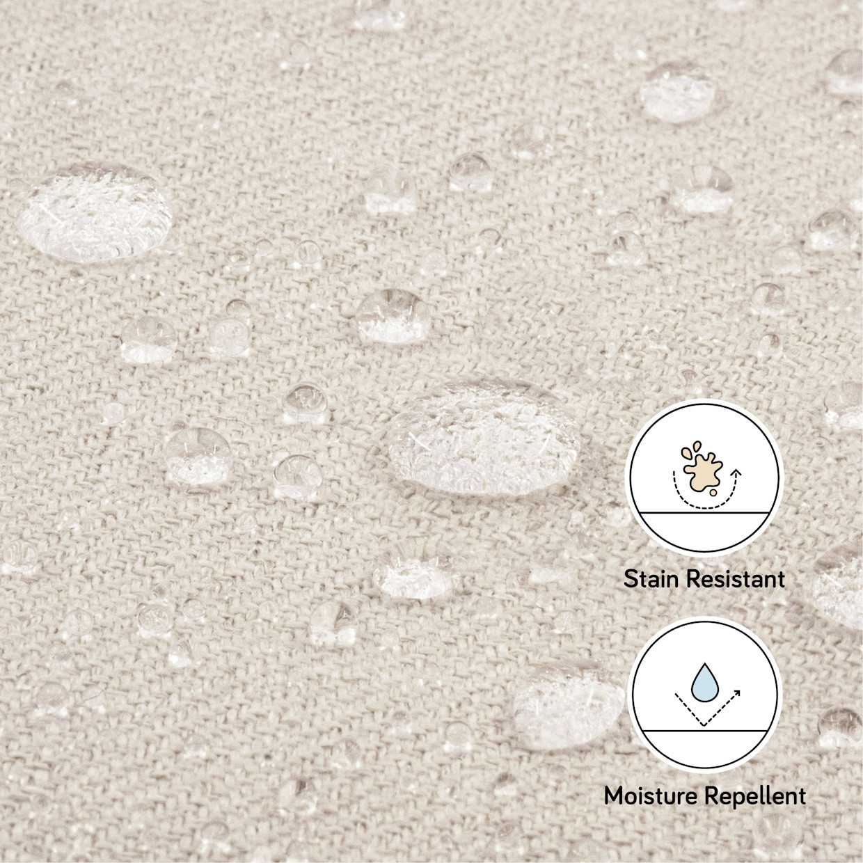 babyletto Kai Rocker Chair - Performance Natural Eco Twill/Dark Legs.