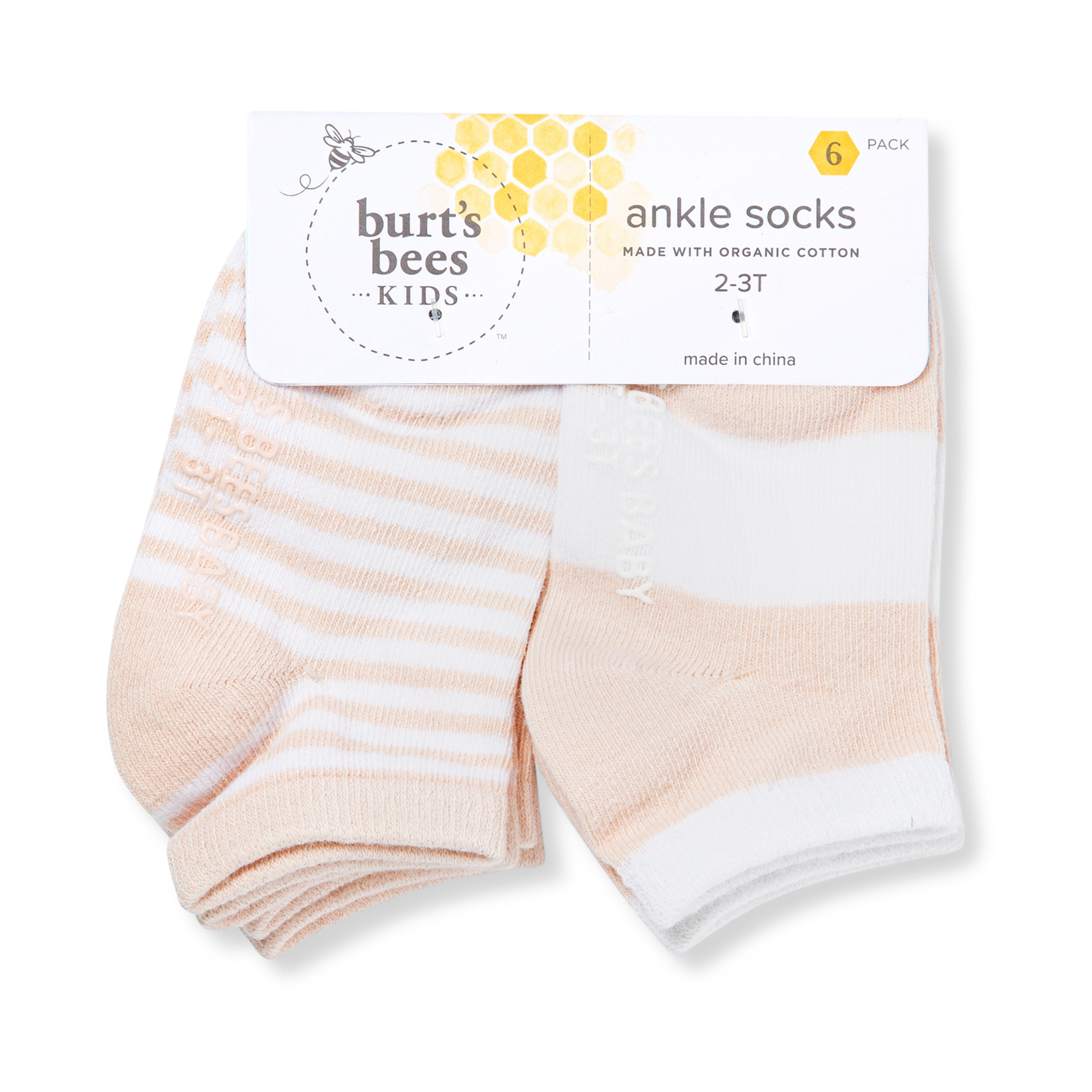 Burt's Bees Baby Ankle Socks (6 Pack).