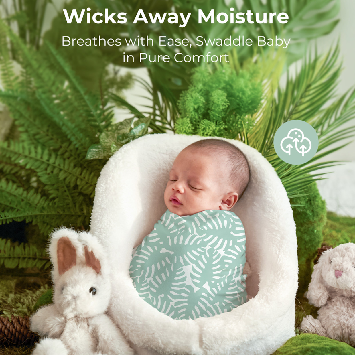 Momcozy Muslin Swaddle Blanket (4 Pack) - Bravery.