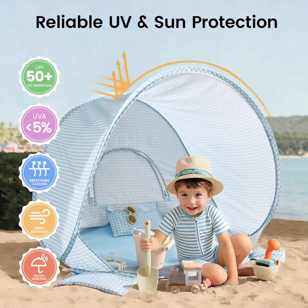 Tiny Land One-Stop Beach Toy & Tent Set.