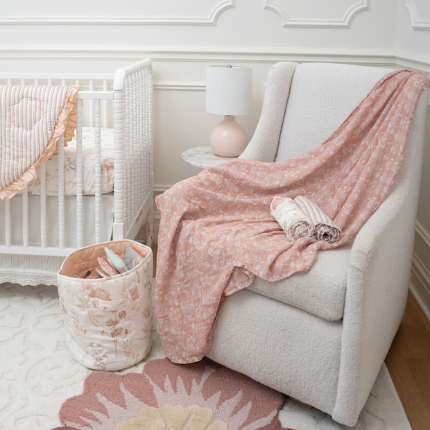 Crane Baby Cotton Muslin Swaddles (3 Pack).