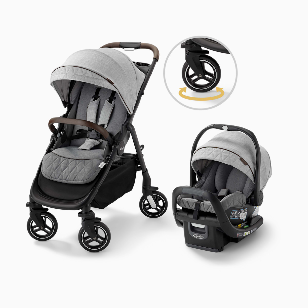 Graco Premier Merge Travel System with SnugRide SnugFit LX Infant Car Seat.