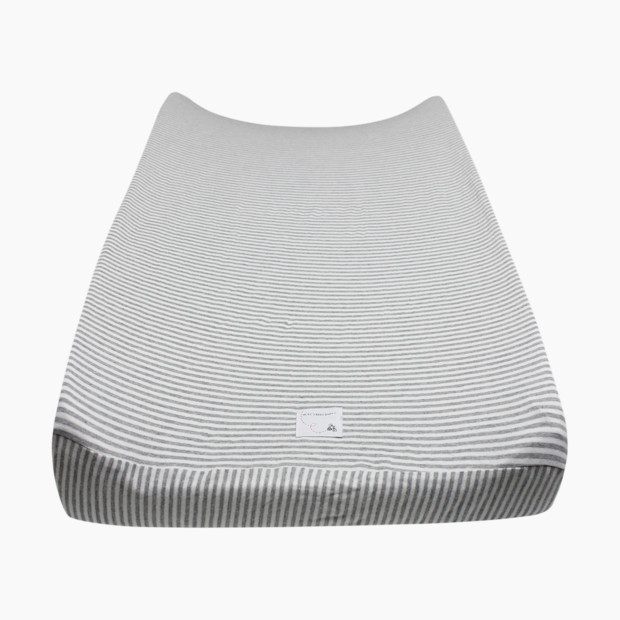 Burt's Bees Baby Organic Cotton Jersey Changing Pad Cover - Heather Grey Classic Stripe - $17.95.