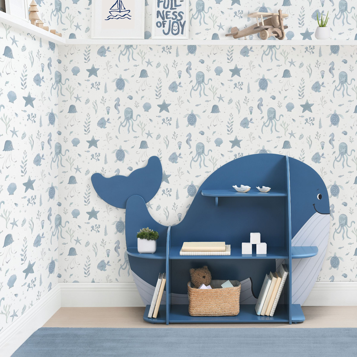 Delta Children Bookcase - Whale.