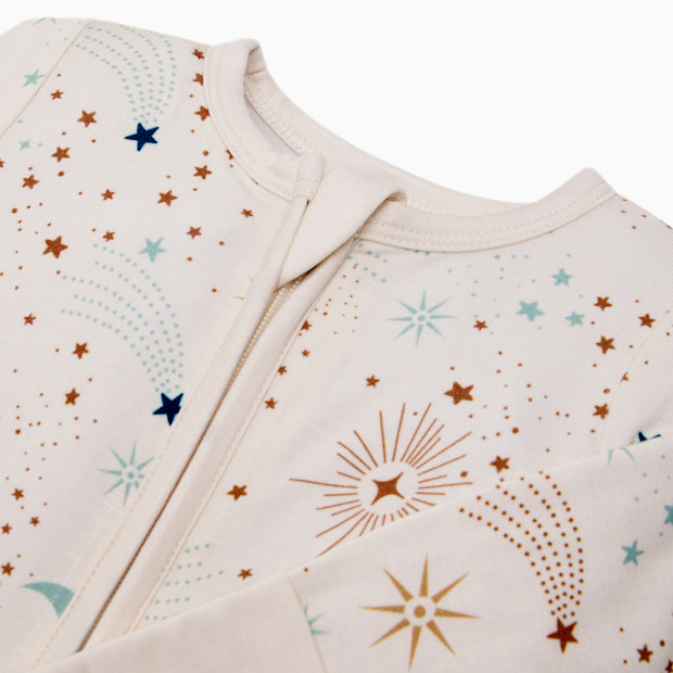 Tiny Kind Bamboo Viscose Printed Zipper Footie.