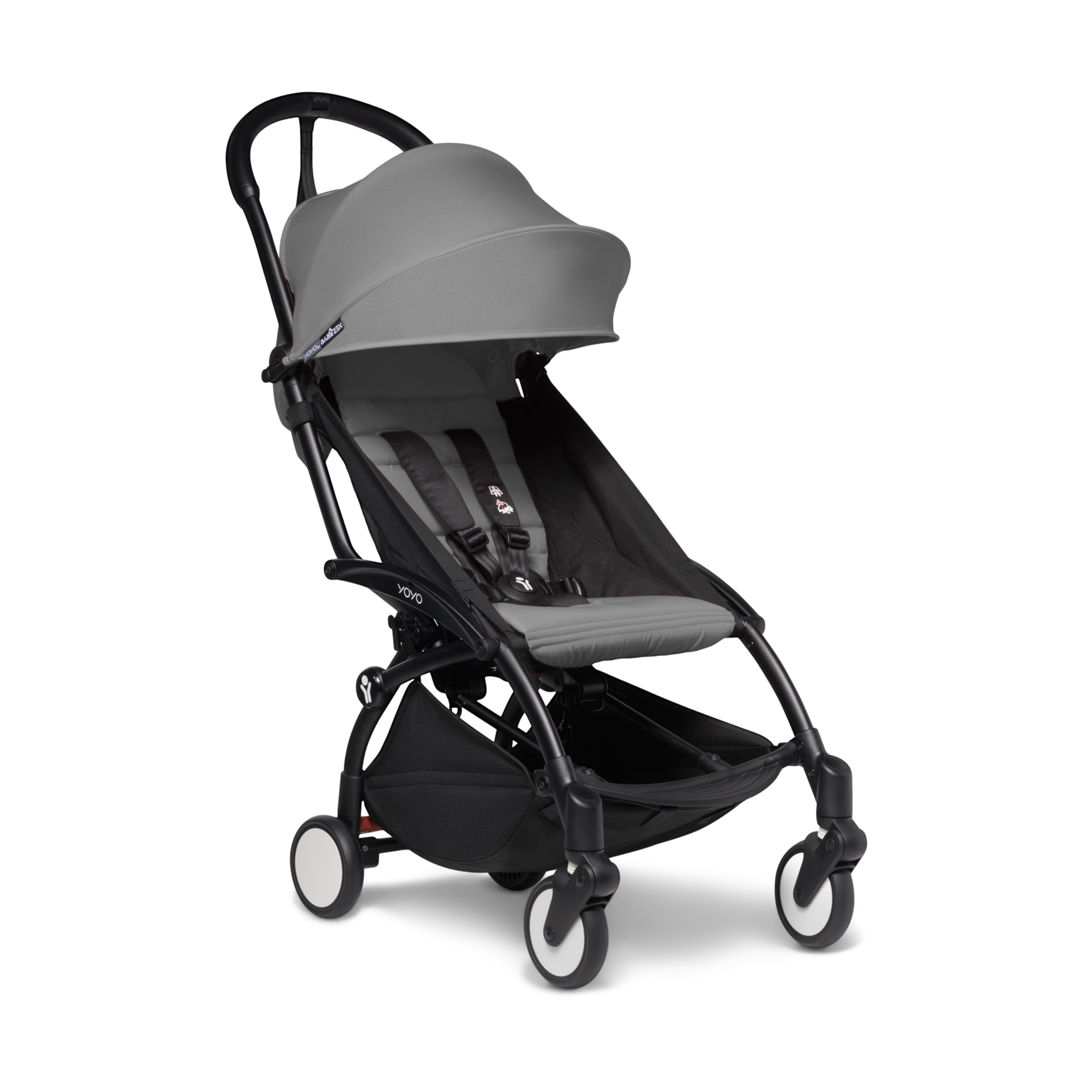 Babyzen YOYO2 6+ Stroller - Black Frame/Grey Pack.