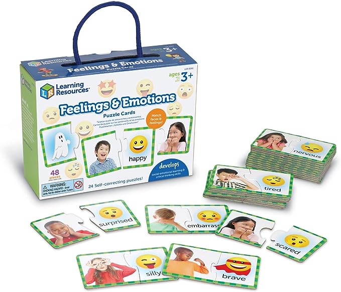 Learning Resources Feelings & Emotions Puzzle Cards.