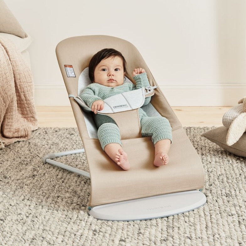 BabyBjörn Bouncer Balance Soft - Cotton Jersey/Beige/Gray - $229.99.